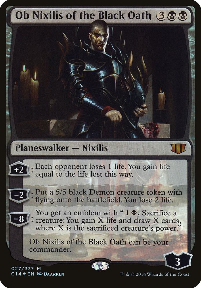 Ob Nixilis of the Black Oath (Commander 2014) 27 card from Oversize Cards