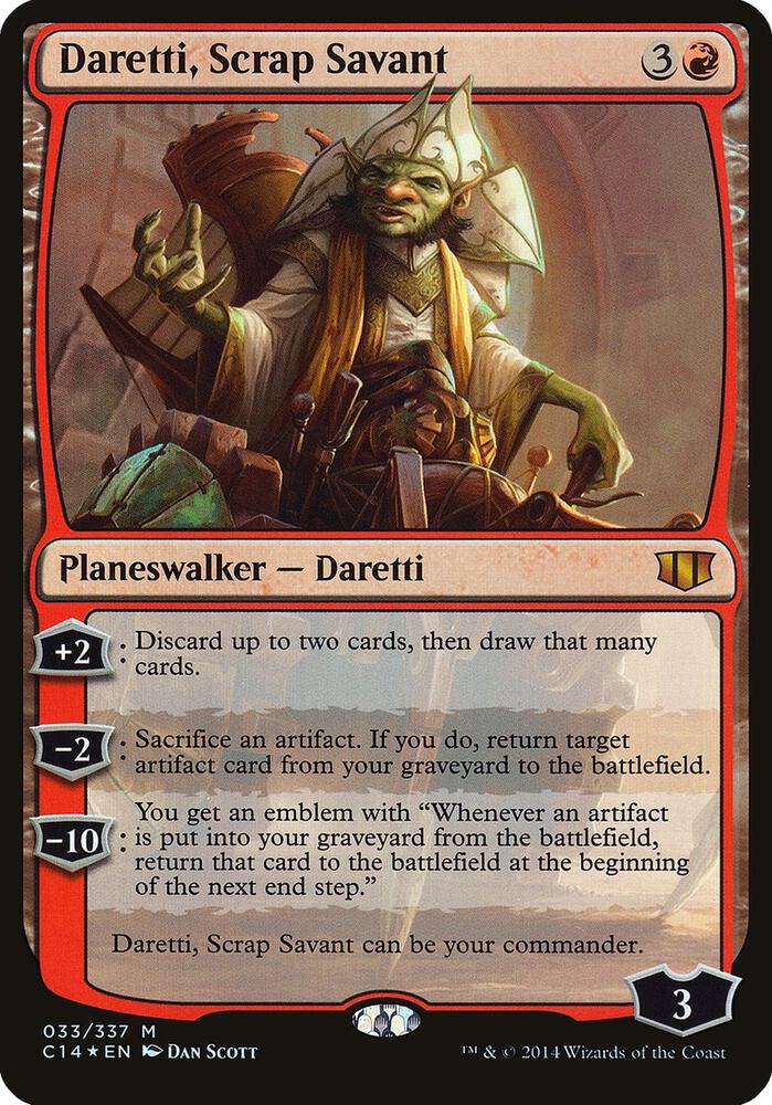 Daretti, Scrap Savant (Commander 2014) 33 card from Oversize Cards