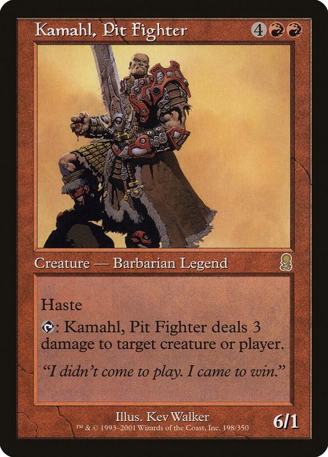 Kamahl, Pit Fighter 198 card from Odyssey