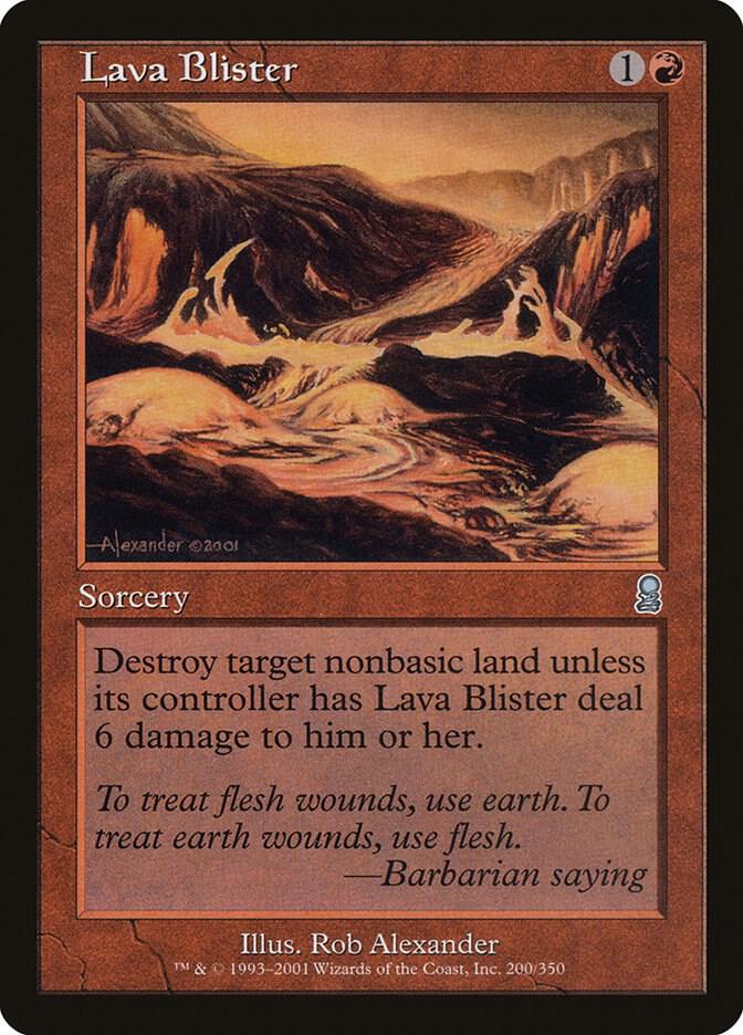 Lava Blister 200 card from Odyssey