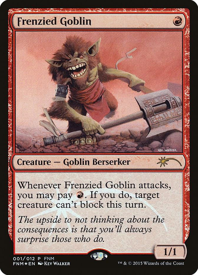Frenzied Goblin 1 card from FNM Promos