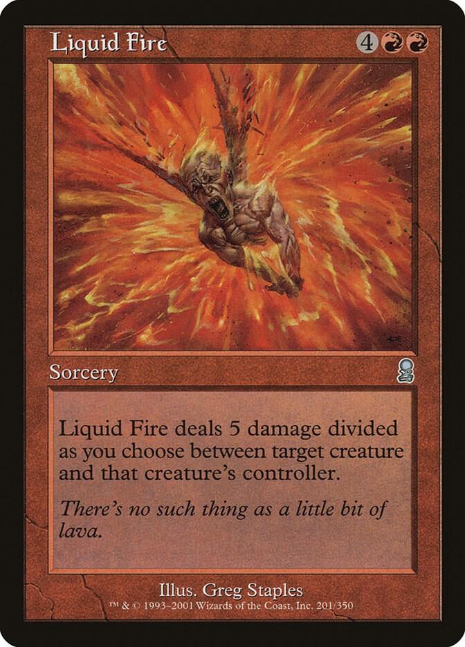 Liquid Fire 201 card from Odyssey