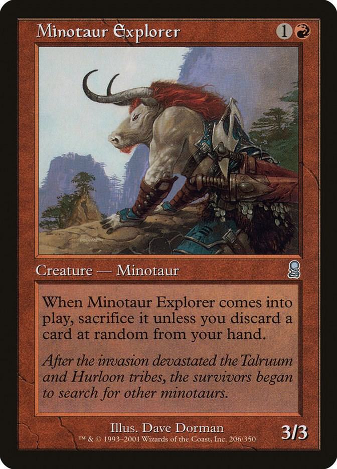 Minotaur Explorer 206 card from Odyssey