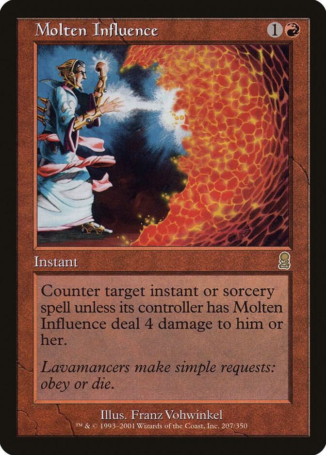 Molten Influence 207 card from Odyssey