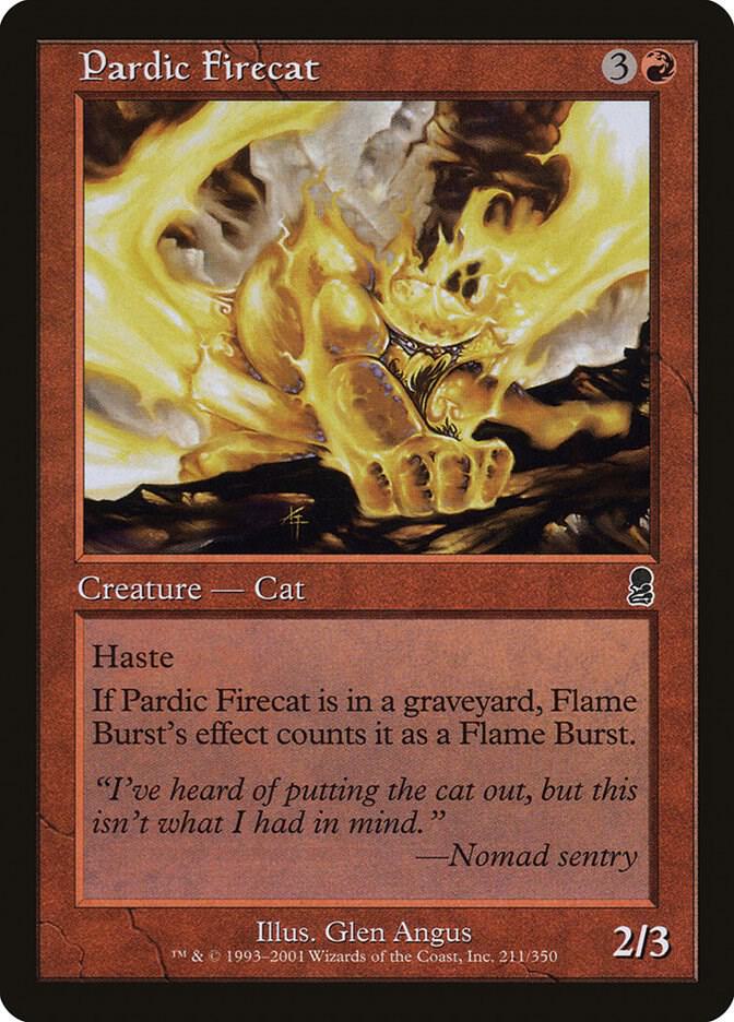 Pardic Firecat 211 card from Odyssey
