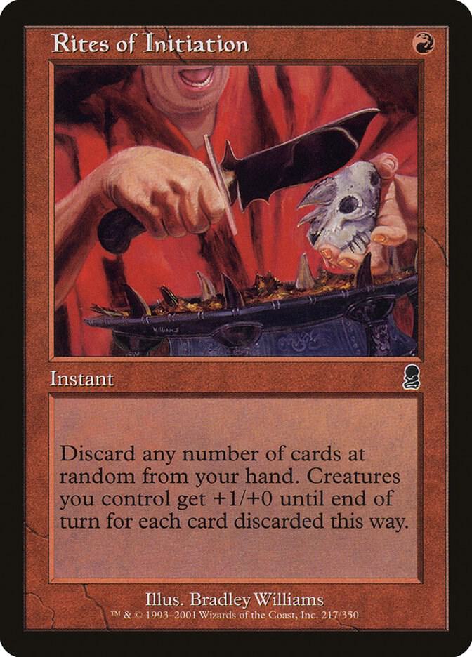 Rites of Initiation 217 card from Odyssey