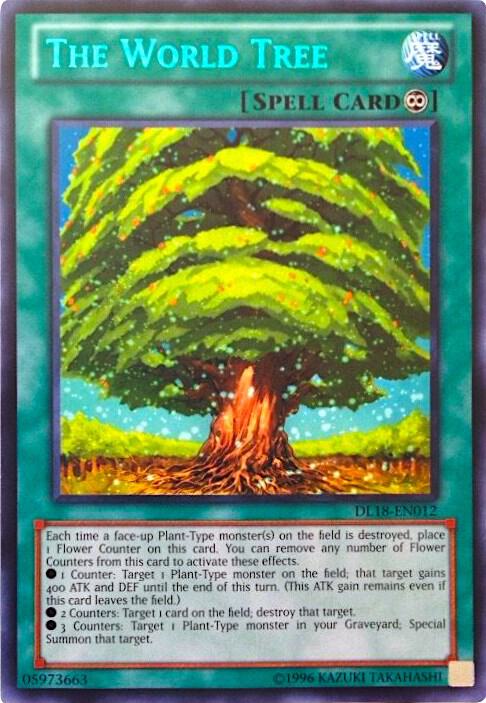 The World Tree (Green) DL18-EN012 card from Duelist League Promo