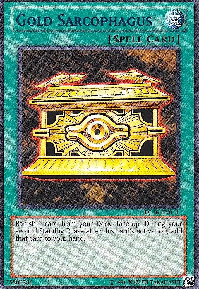 Gold Sarcophagus (Purple) DL18-EN011 card from Duelist League Promo