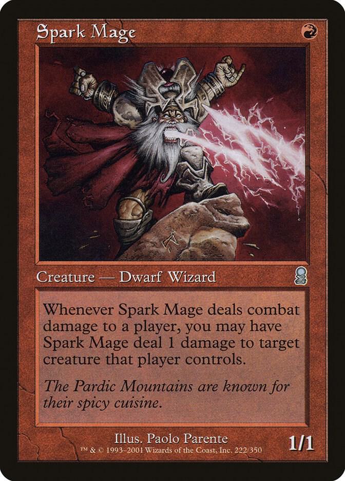 Spark Mage 222 card from Odyssey