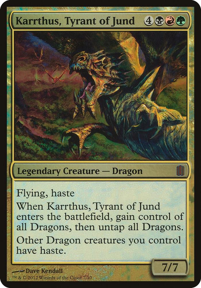 Karrthus, Tyrant of Jund (Commander's Arsenal) card from Oversize Cards