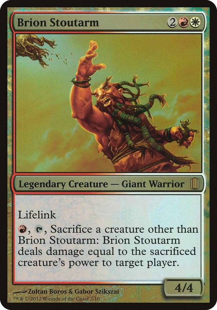 Brion Stoutarm (Commander's Arsenal) card from Oversize Cards