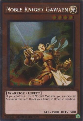 Noble Knight Gawayn NKRT-EN004 card from Noble Knights of the Round Table Box Set