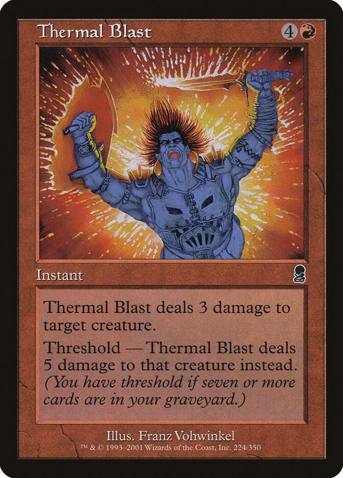 Thermal Blast 224 card from Odyssey
