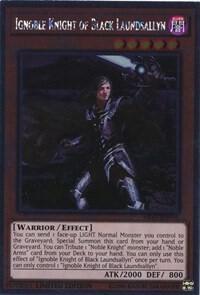 Ignoble Knight of Black Laundsallyn NKRT-EN005 card from Noble Knights of the Round Table Box Set