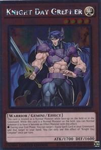 Knight Day Grepher NKRT-EN015 card from Noble Knights of the Round Table Box Set