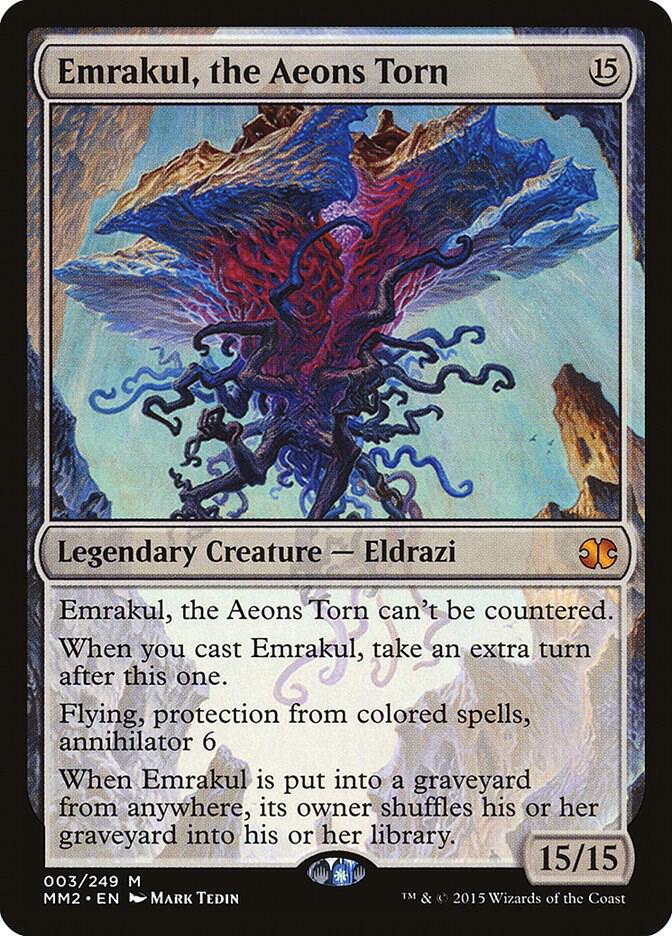 Emrakul, the Aeons Torn 3 card from Modern Masters 2015