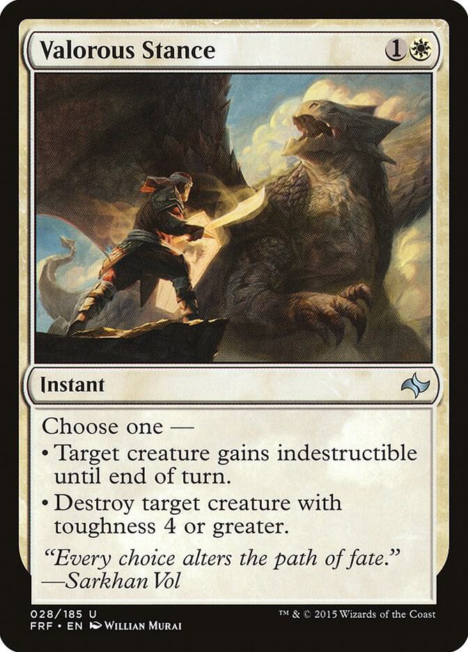 Valorous Stance 28 card from Fate Reforged