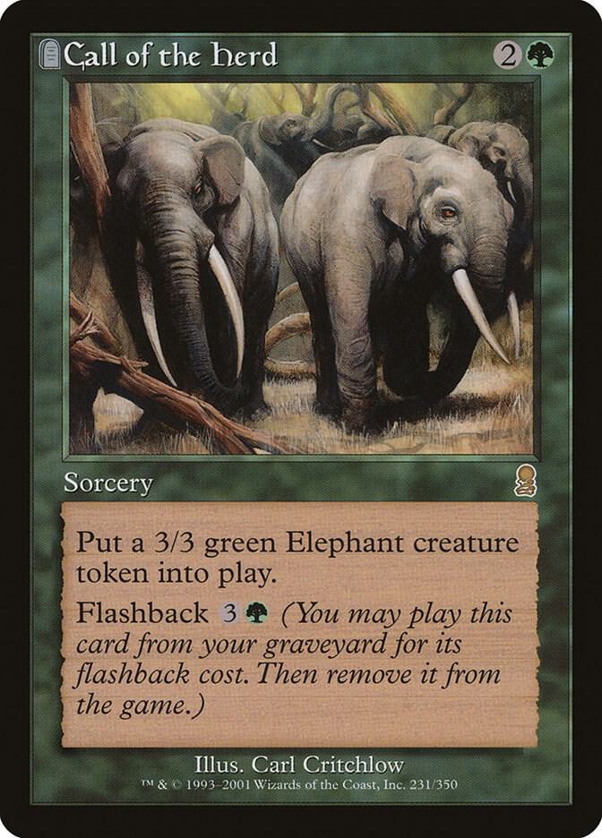 Call of the Herd 231 card from Odyssey