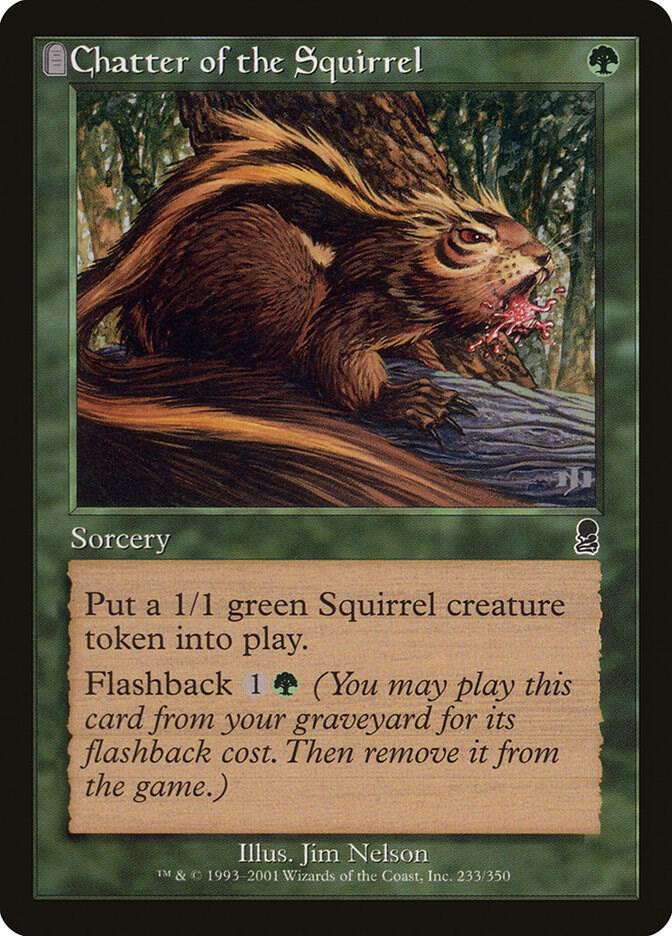 Chatter of the Squirrel 233 card from Odyssey