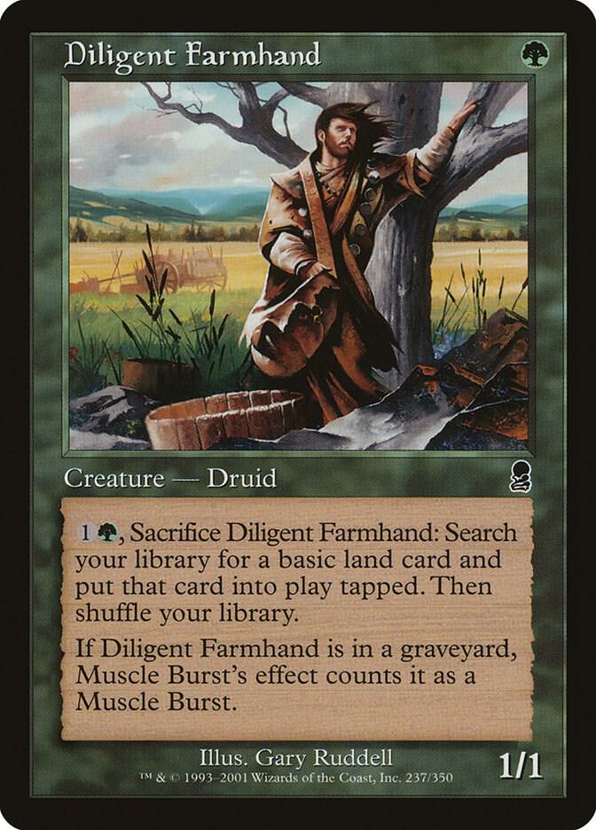 Diligent Farmhand 237 card from Odyssey