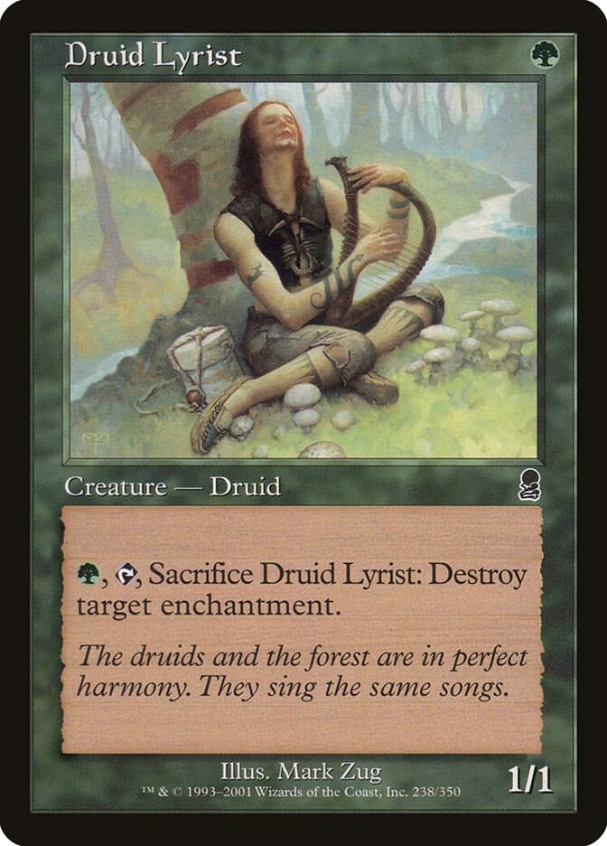 Druid Lyrist 238 card from Odyssey