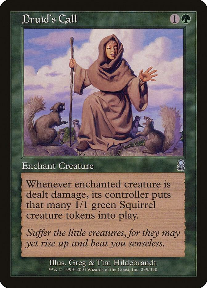 Druid's Call 239 card from Odyssey