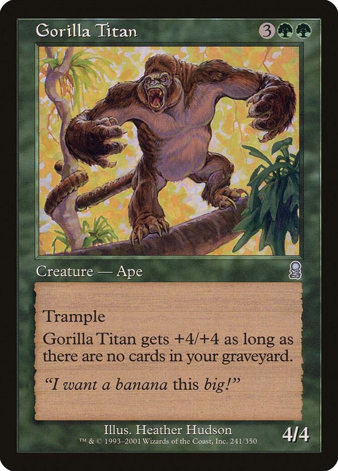 Gorilla Titan 241 card from Odyssey