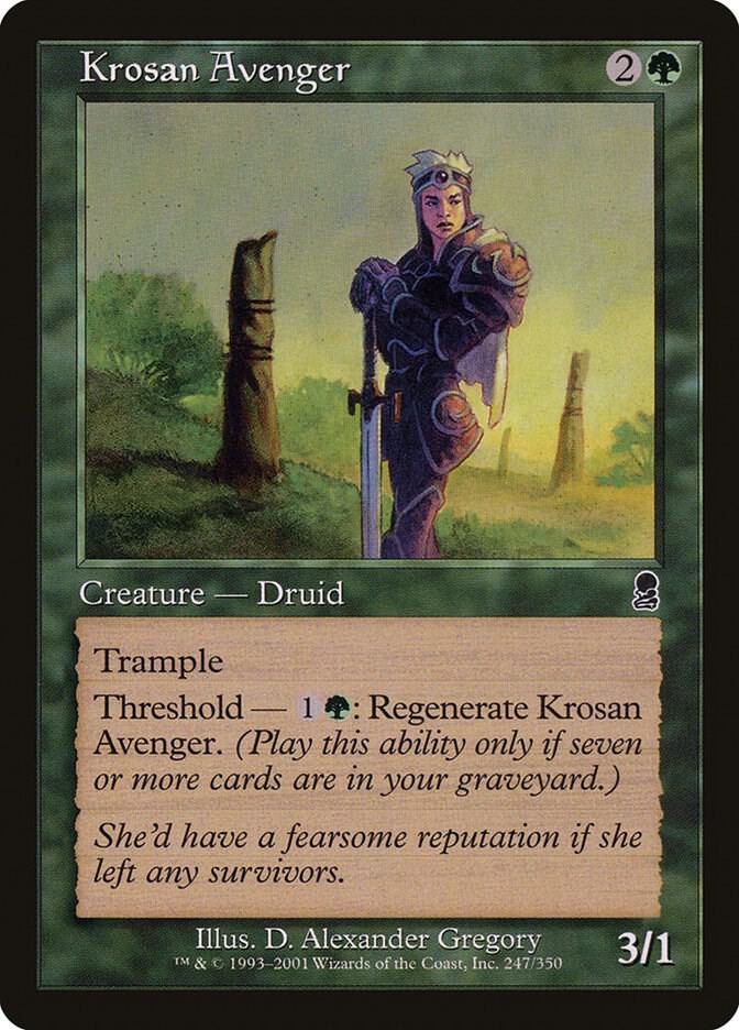 Krosan Avenger 247 card from Odyssey