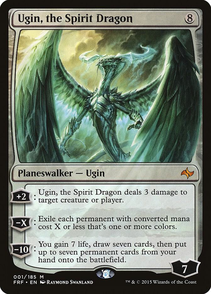 Ugin, the Spirit Dragon 1 card from Fate Reforged