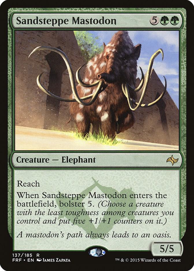 Sandsteppe Mastodon 137 card from Fate Reforged