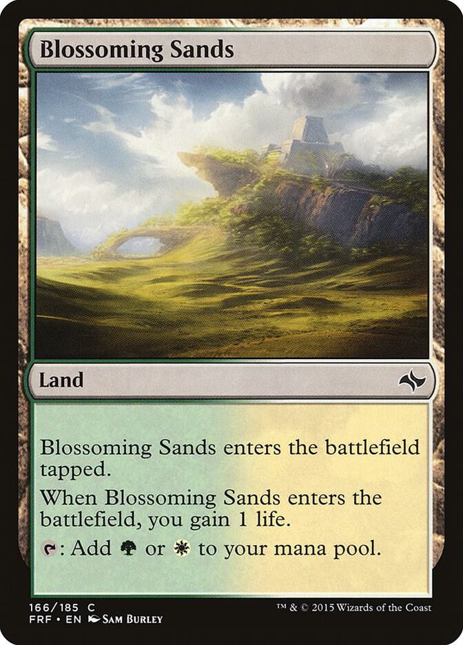 Blossoming Sands 166 card from Fate Reforged
