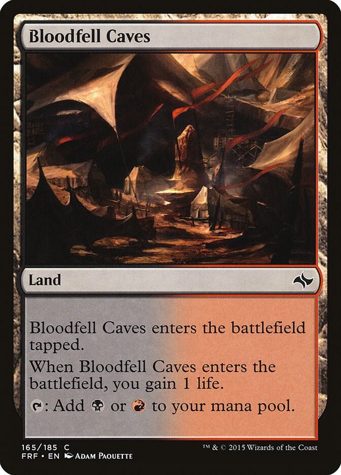 Bloodfell Caves 165 card from Fate Reforged