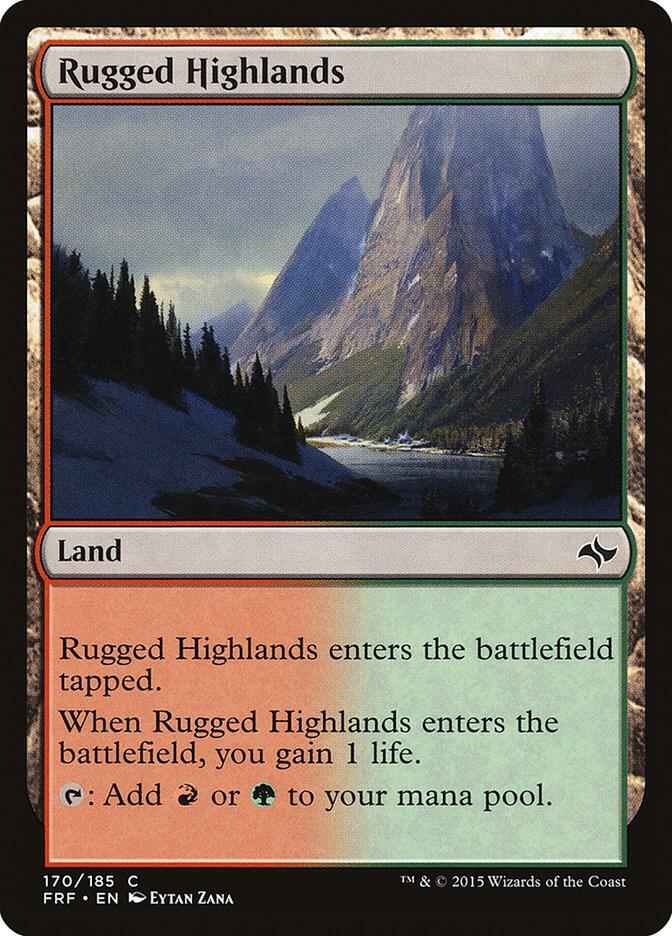 Rugged Highlands 170 card from Fate Reforged