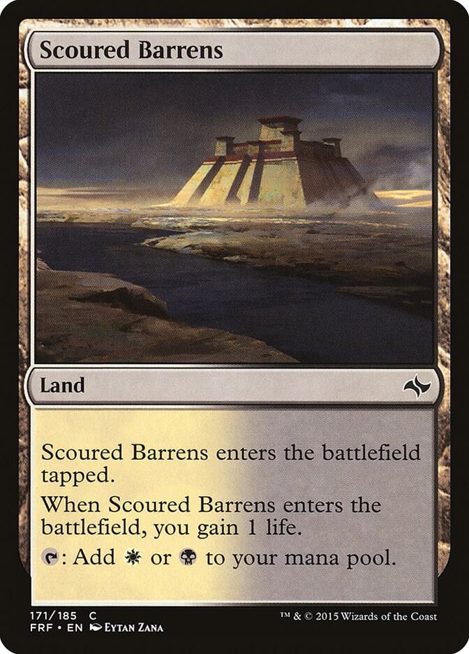 Scoured Barrens 171 card from Fate Reforged