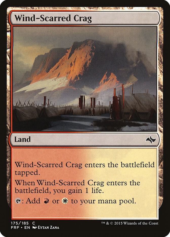 Wind-Scarred Crag 175 card from Fate Reforged