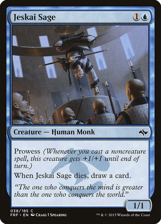 Jeskai Sage 38 card from Fate Reforged