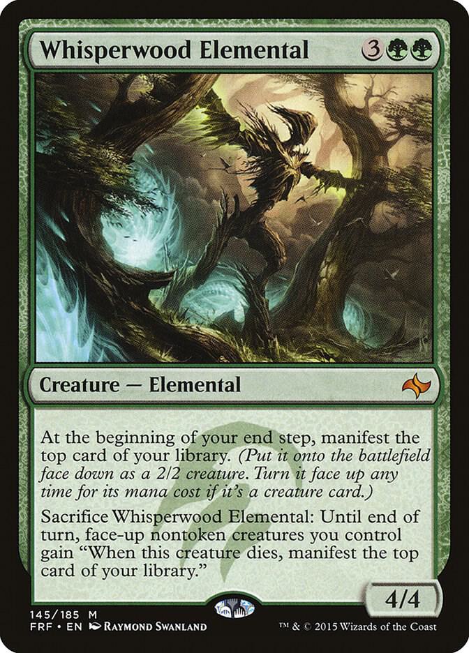 Whisperwood Elemental 145 card from Fate Reforged
