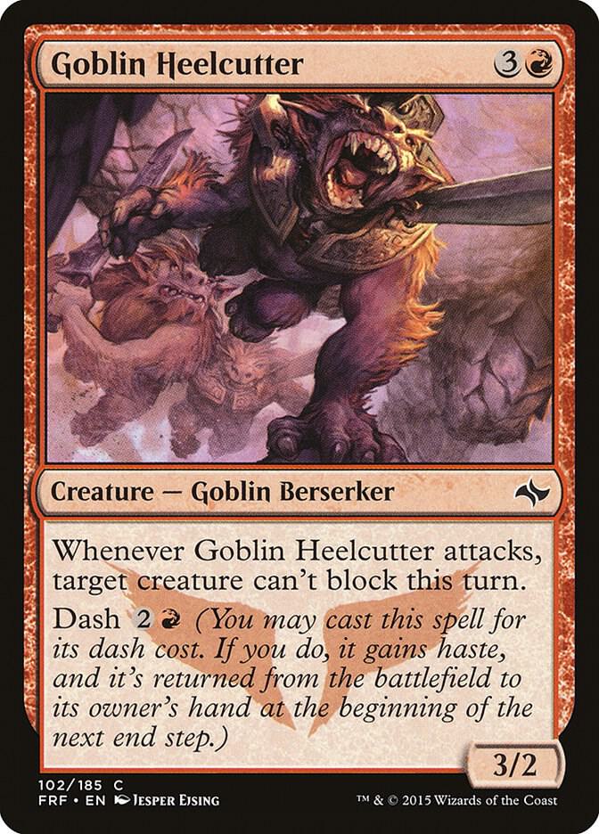 Goblin Heelcutter 102 card from Fate Reforged