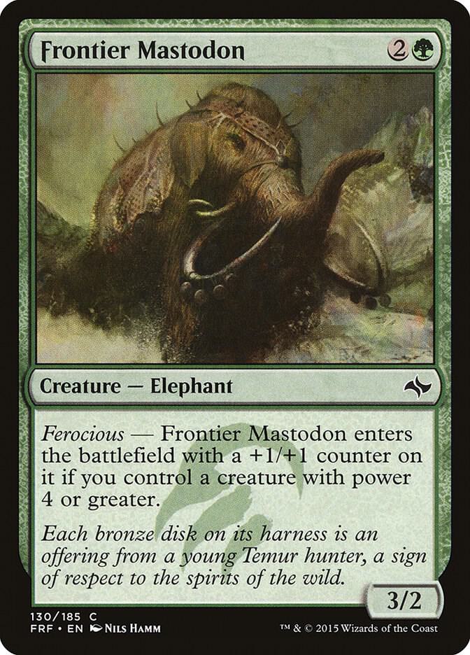 Frontier Mastodon 130 card from Fate Reforged