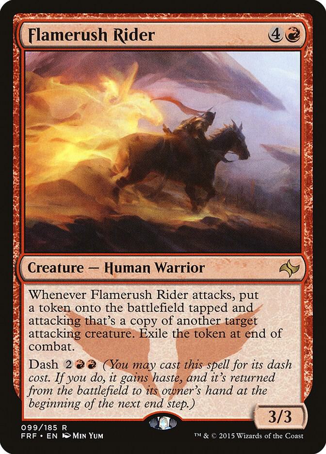 Flamerush Rider 99 card from Fate Reforged