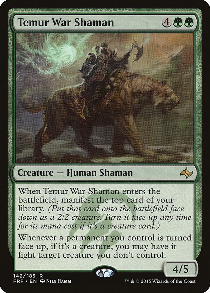 Temur War Shaman 142 card from Fate Reforged