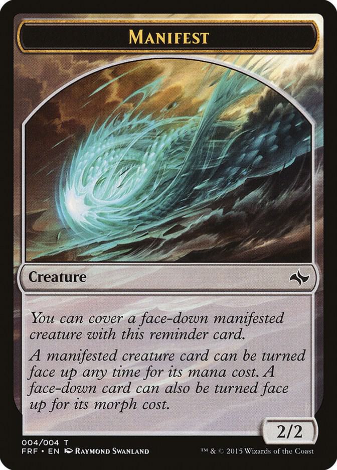 Manifest Token 4 card from Fate Reforged