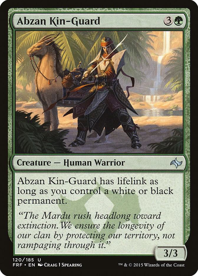 Abzan Kin-Guard 120 card from Fate Reforged