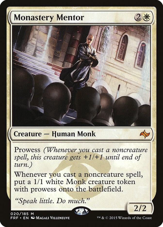 Monastery Mentor 20 card from Fate Reforged