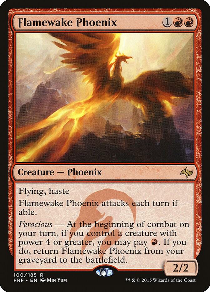 Flamewake Phoenix 100 card from Fate Reforged