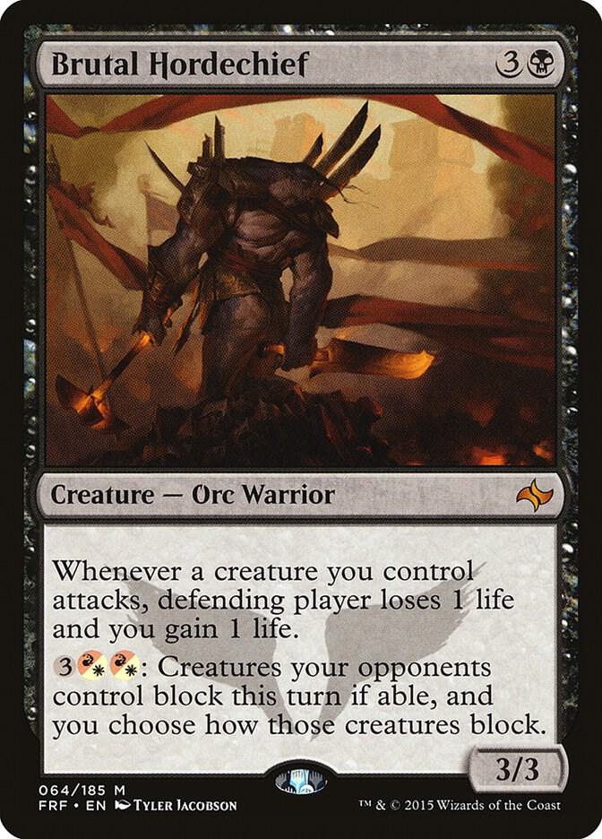Brutal Hordechief 64 card from Fate Reforged