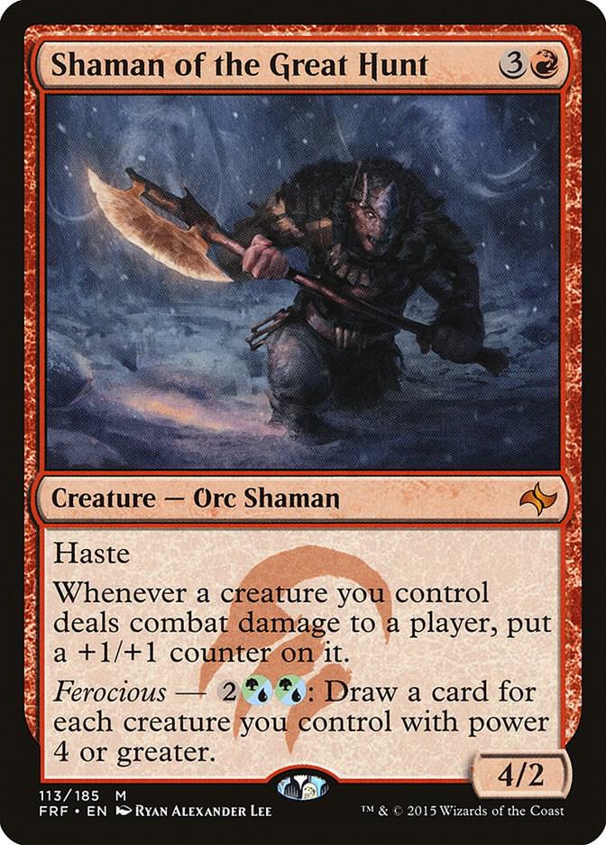 Shaman of the Great Hunt 113 card from Fate Reforged