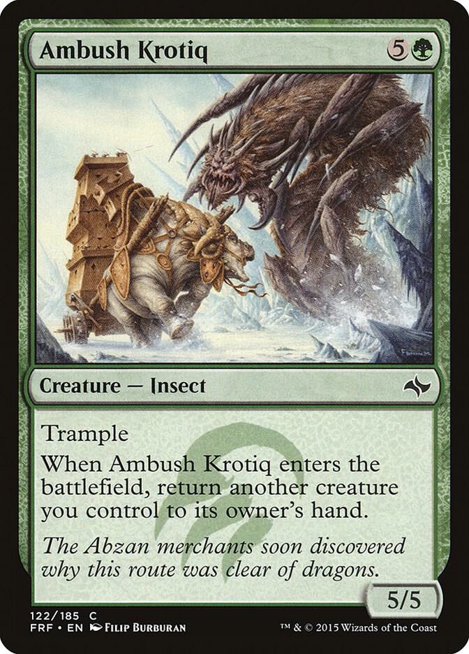 Ambush Krotiq 122 card from Fate Reforged