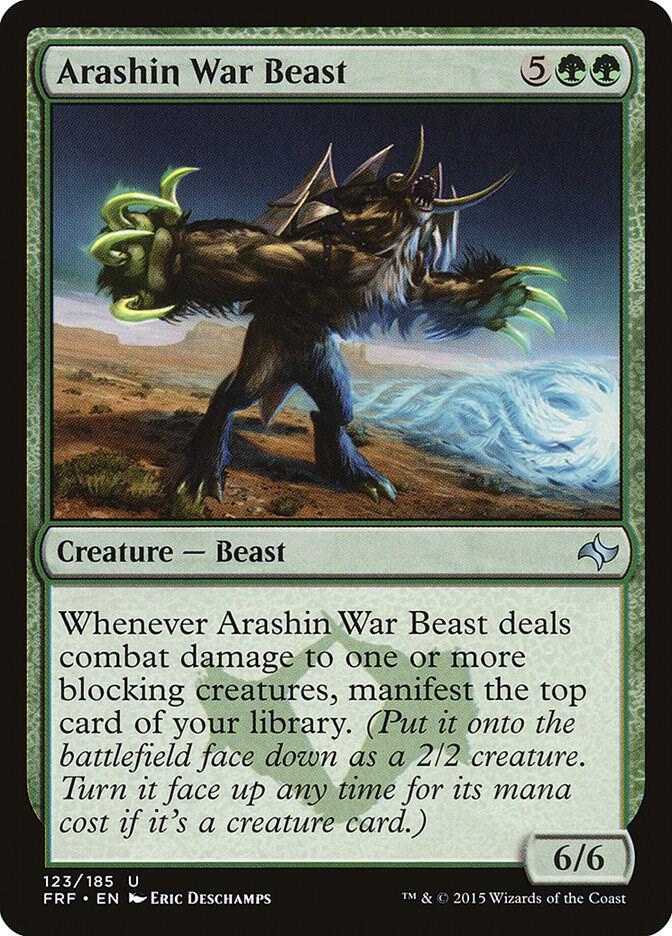 Arashin War Beast 123 card from Fate Reforged