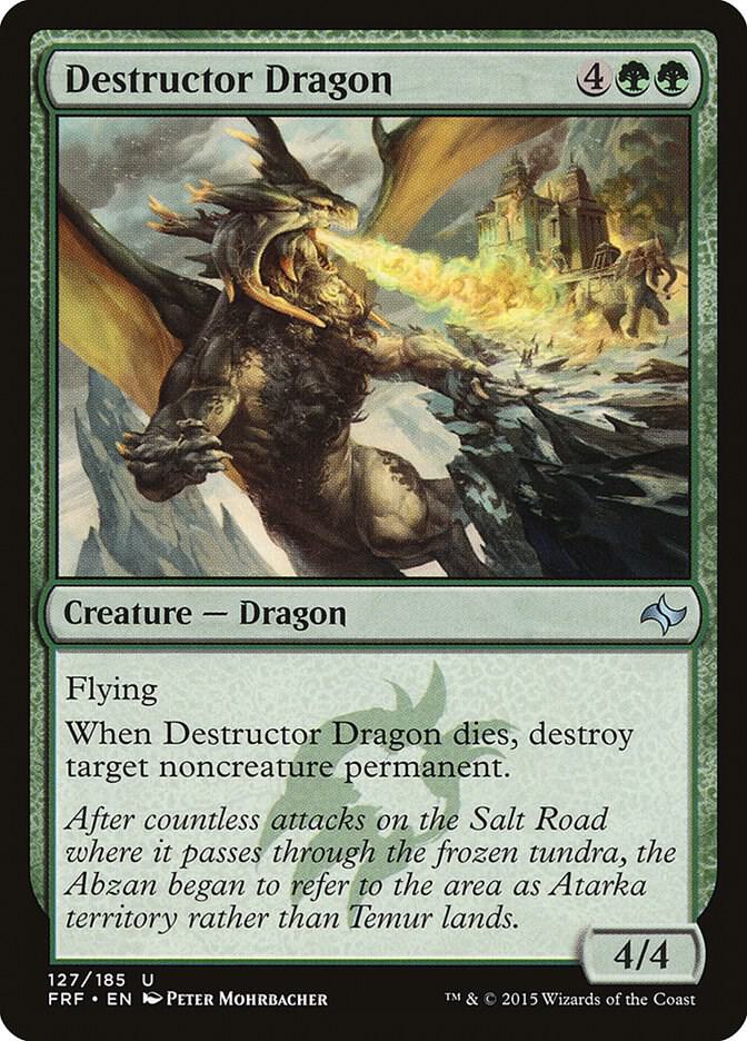 Destructor Dragon 127 card from Fate Reforged